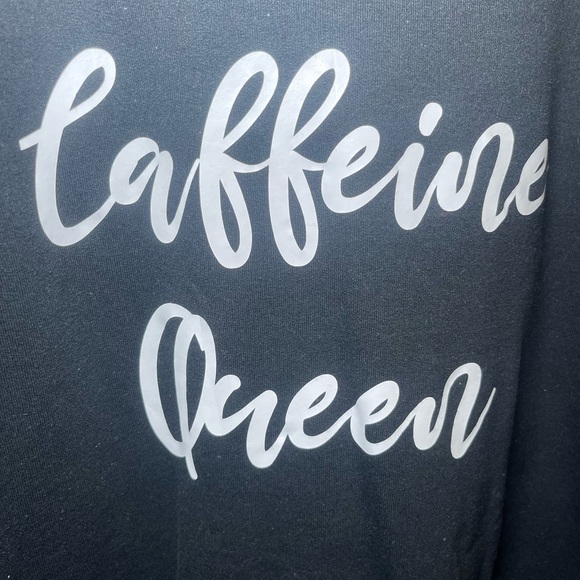 Gildan Black Caffeine Queen Women's Crewneck Sweatshirt - Picture 2 of 5